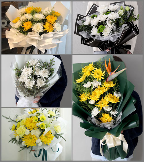 湖南湘潭湘乡市泉塘镇三角村白事花束代送